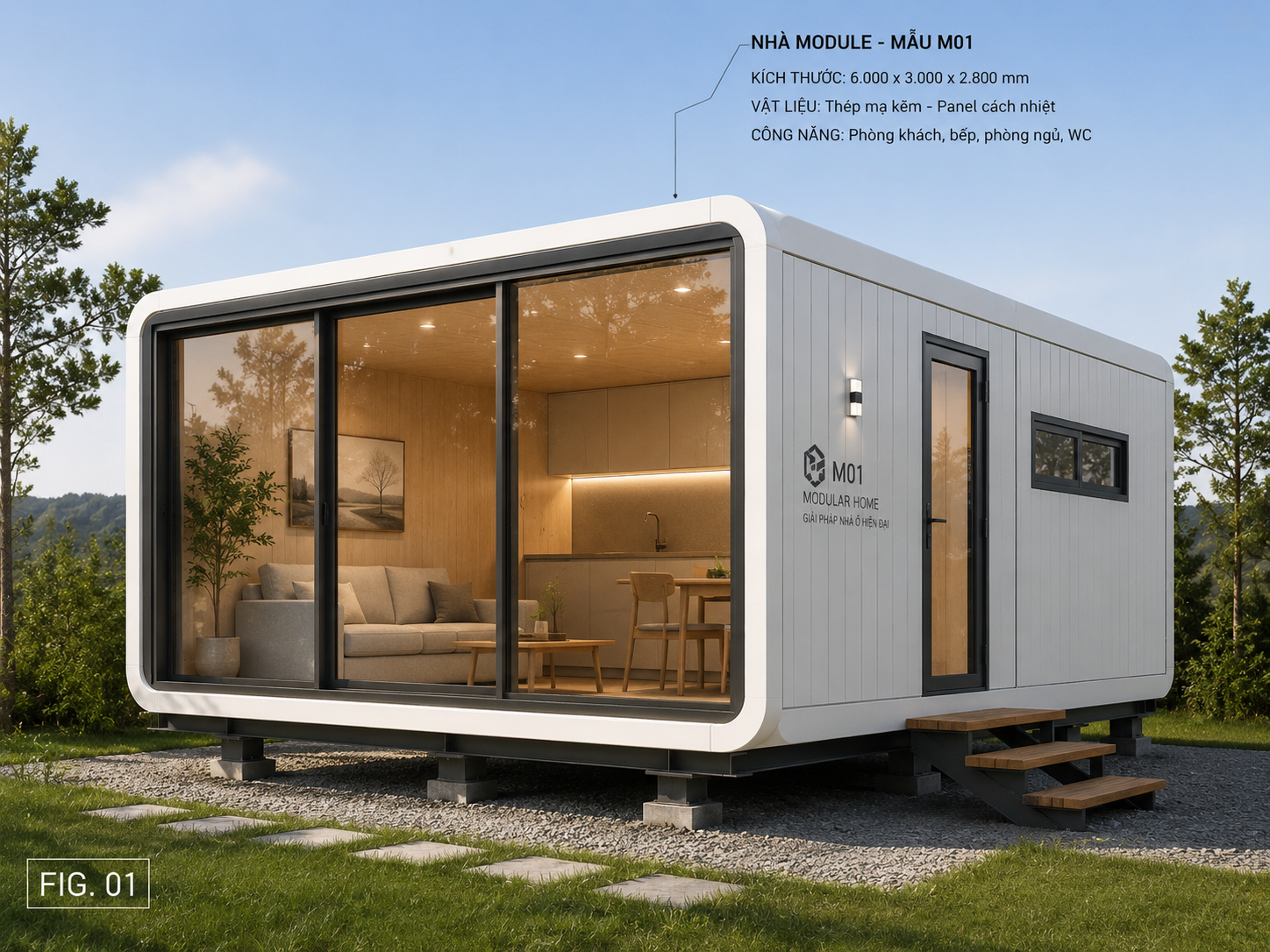 Nhà mô-đun lắp ghép kiểu capsule